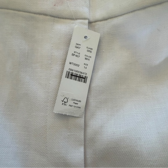 J. Crew Kate straight-leg pant in stretch linen blend Size 14 - Picture 4 of 10